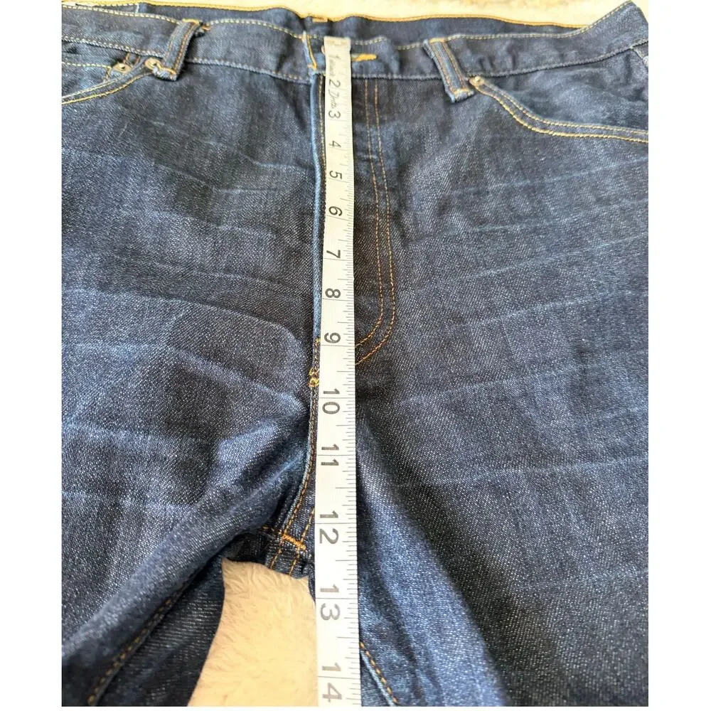 Levis 501 Original Jeans Mens 36x32 Dark Wash Button Fly Straight Leg Denim